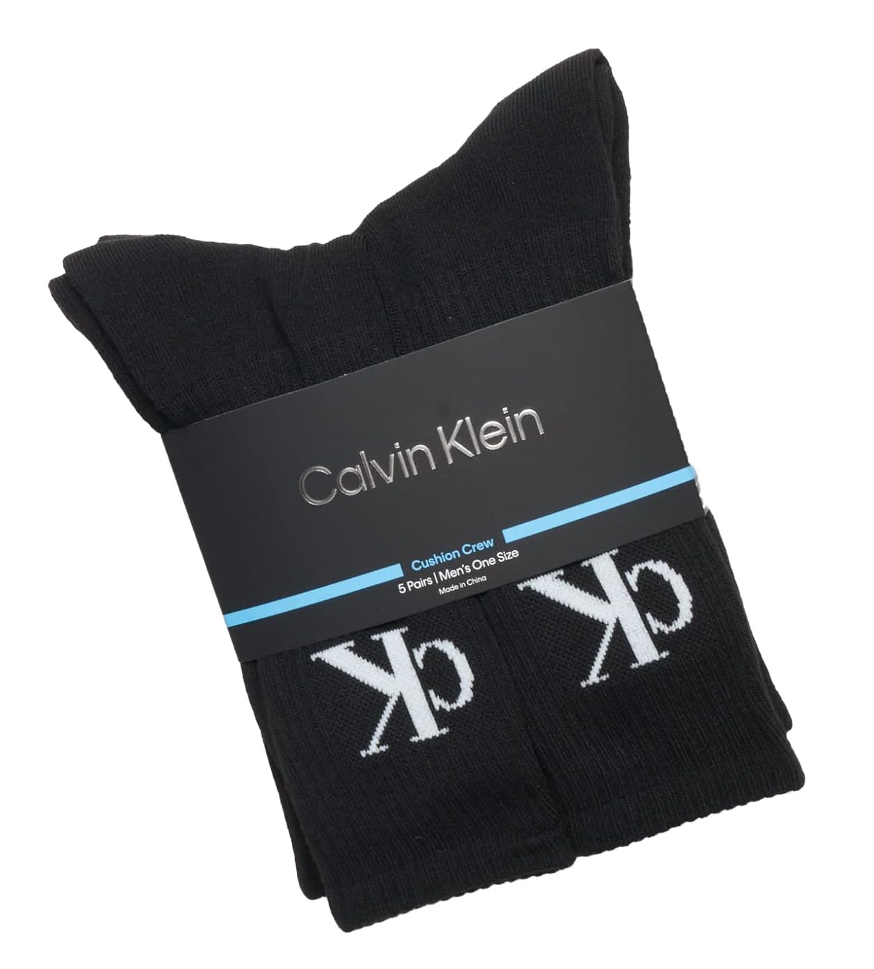 Calvin Klein Męskie skarpety na co dzień Cvm213cr, czarne, jeden rozmiar