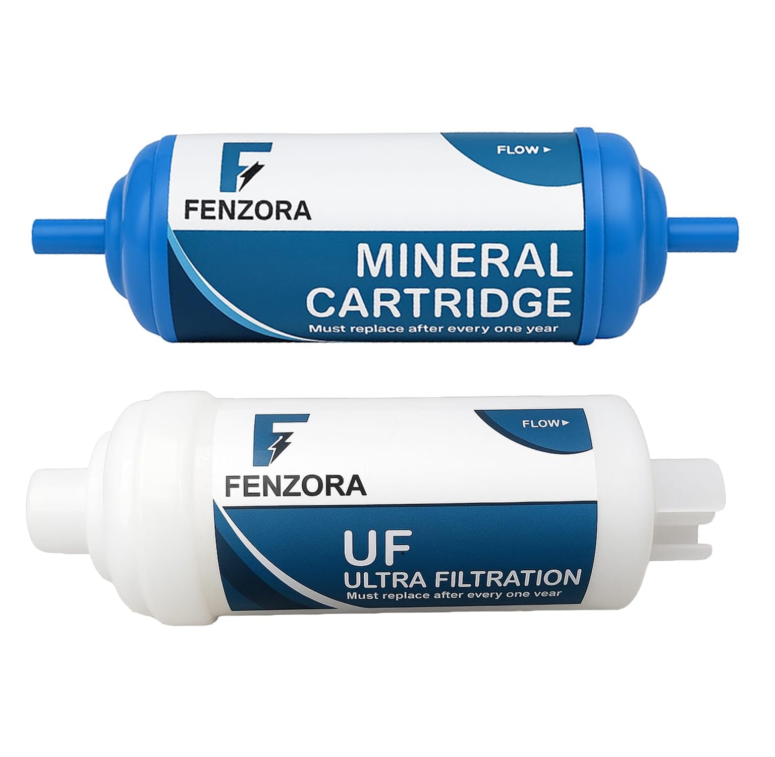 Fenzora 4" UF Cartridge & Mineral Cartridge for RO | Complete Filter Kit with 4 D-Push Elbow Connectors | Universal RO Water Purifier Replacement-image-10