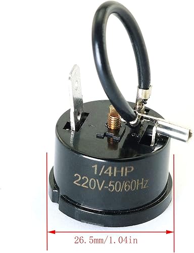Miniatura 3 de MEETOOT 2pcs 1/4HP-180W Refrigerador Protector de sobrecarga térmica Compresor Pieza de Repuesto para Mini Refrigerador, Centro de Vino y Enfriador