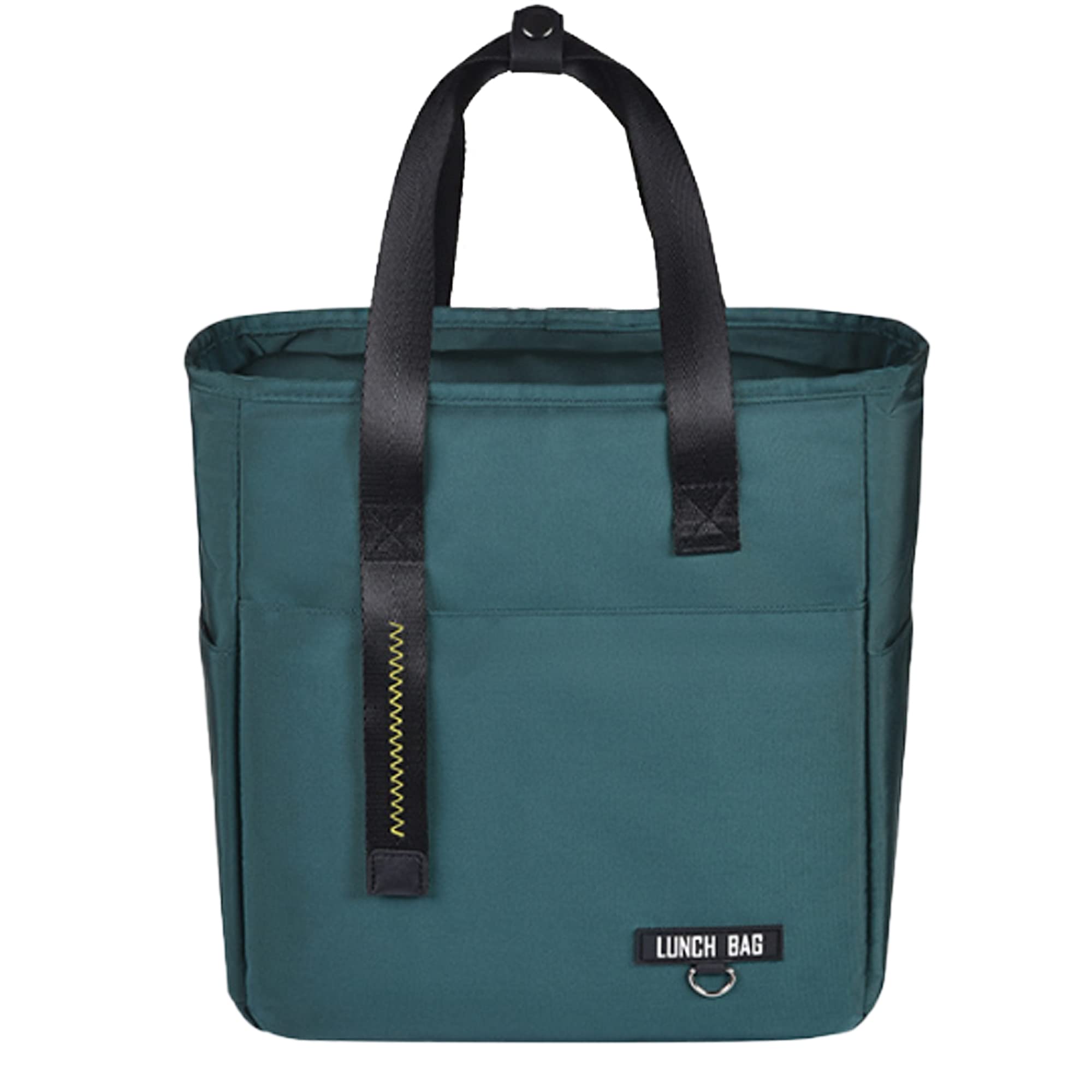 Insulated Lunch Bag, Food Cooler Box for Men and Women, Leakproof Tote Bag for Office, School, Picnic and Beach (Green)
