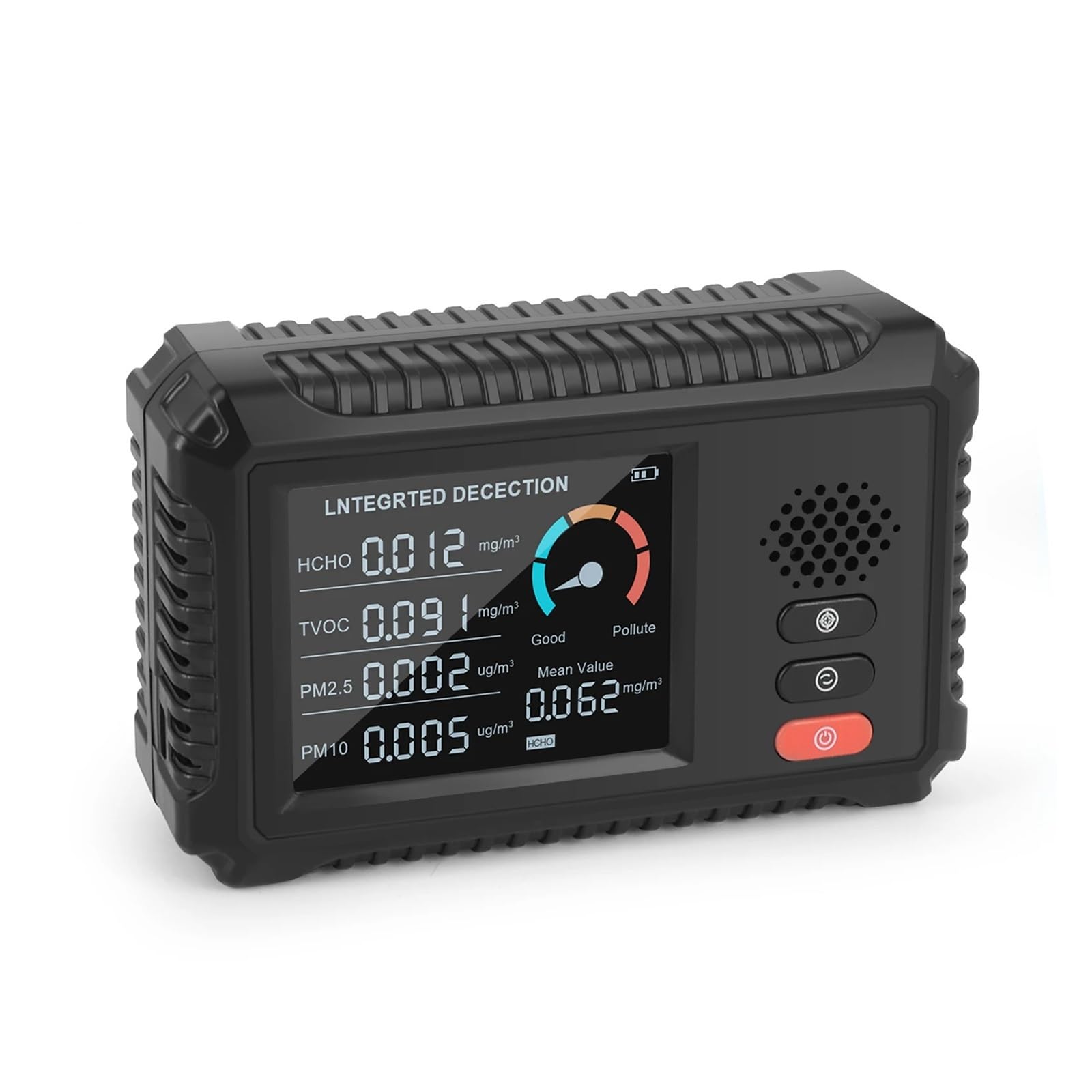 Rilevatore di gas, Nuovo monitor multifunzionale a qualità 'aria HLW-100 TVOC HCHO PM2.5 PM10 Rilevatore di gas Analizzatore Casa Ufficio Esterno Sconto del 50%