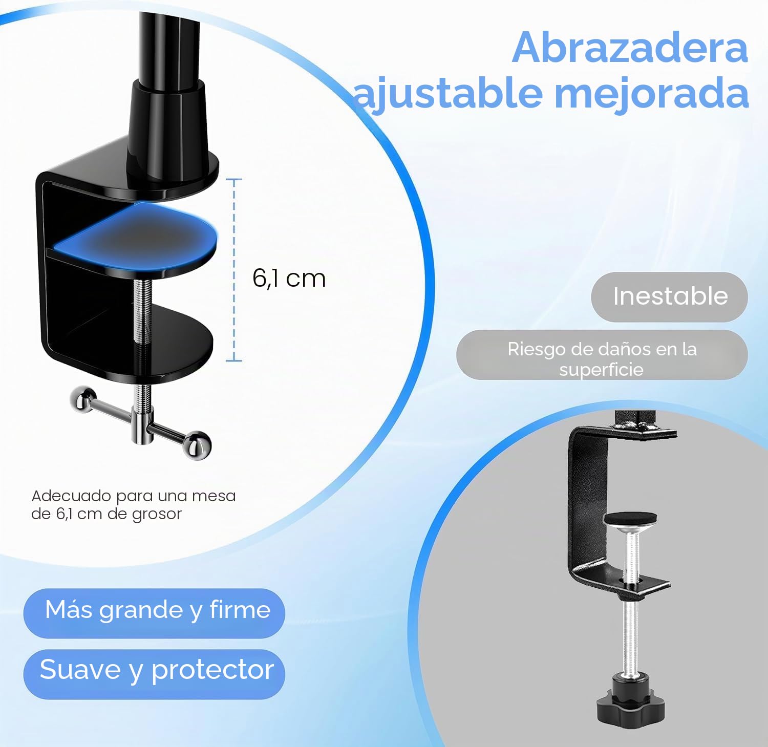 EMART Soporte Fondo Fotográfico Ajustable 180x240cm, Soporte de Fondo de Mesa con Abrazaderas, Arco Decorativo de Mesa para Cumpleaños, Bodas, Fiestas, Decoración de Aniversario