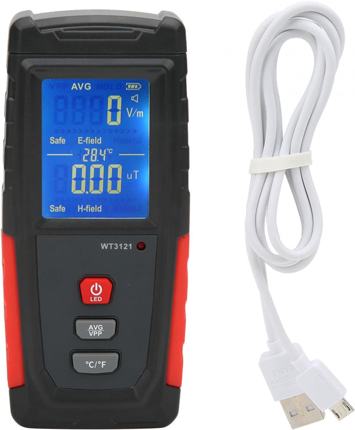 EVTSCAN Household Phone Computer Electromagnetic Field Radiation Detector LCD Mini EMF Tester Meter