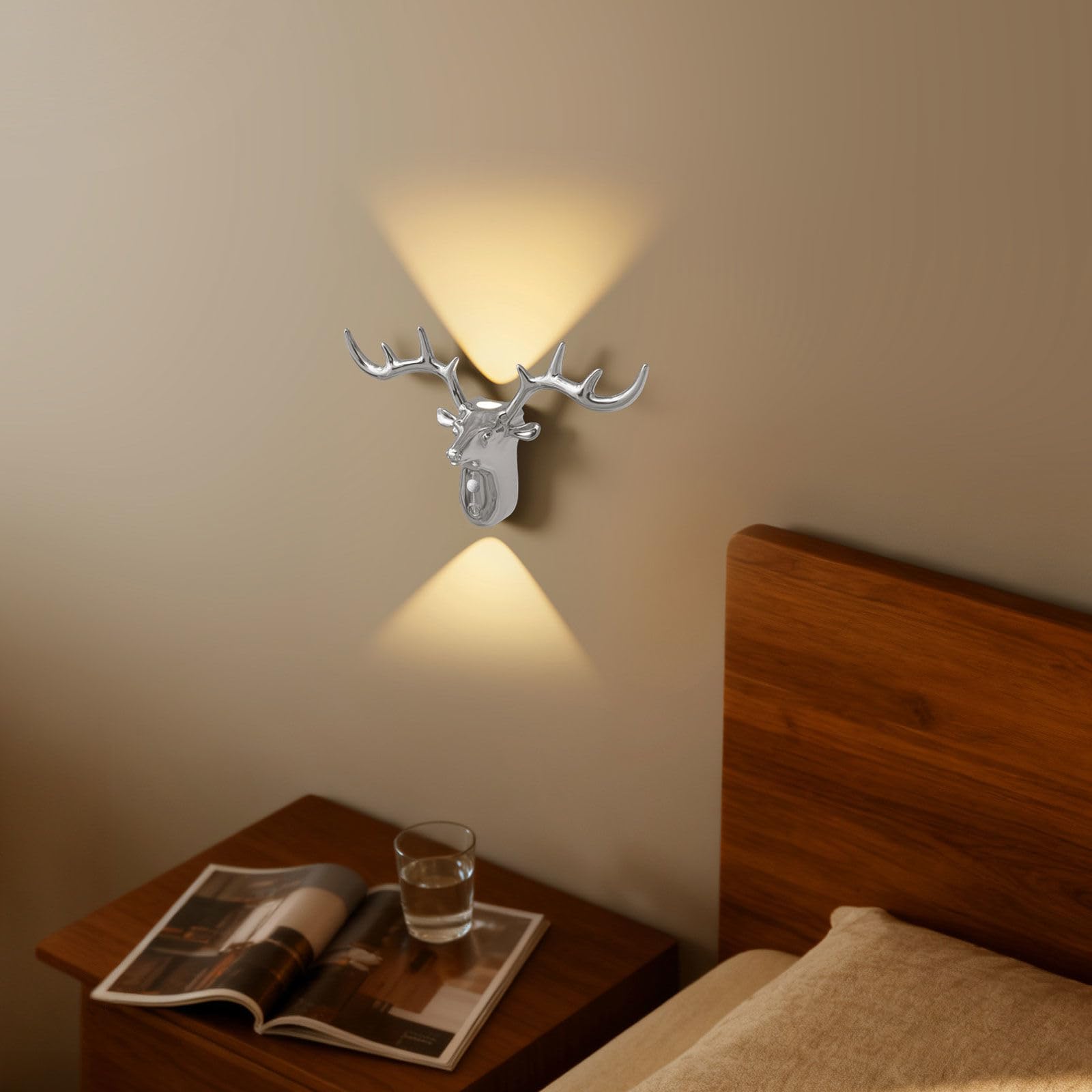Luce Del Sensore Di Movimento Con Batteria Ricaricabile, 1200 Mah Mordern Dimmable Touch Control 3 Livelli Di Luminosità Wall Sconces, Per Il Soggiorno Camere Da Letto Corridori
