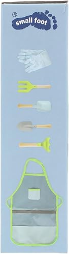 Miniatura 19 de Small Foot - Juego de herramientas de jardinería  Juego de 7 piezas para niños incluye delantal, guantes, pala, rastrillo, paleta y pala  Cabezas de