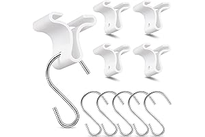 Moxweyeni Drop Ceiling Hooks for Hanging (35 Pack Drop Ceiling Grid Clips)
