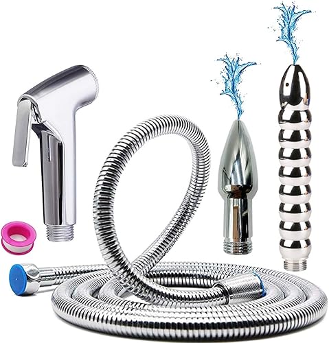 Miniatura 1 de Kit de sistema de limpieza de bidé de ducha de mano de baño de 6.6 ft