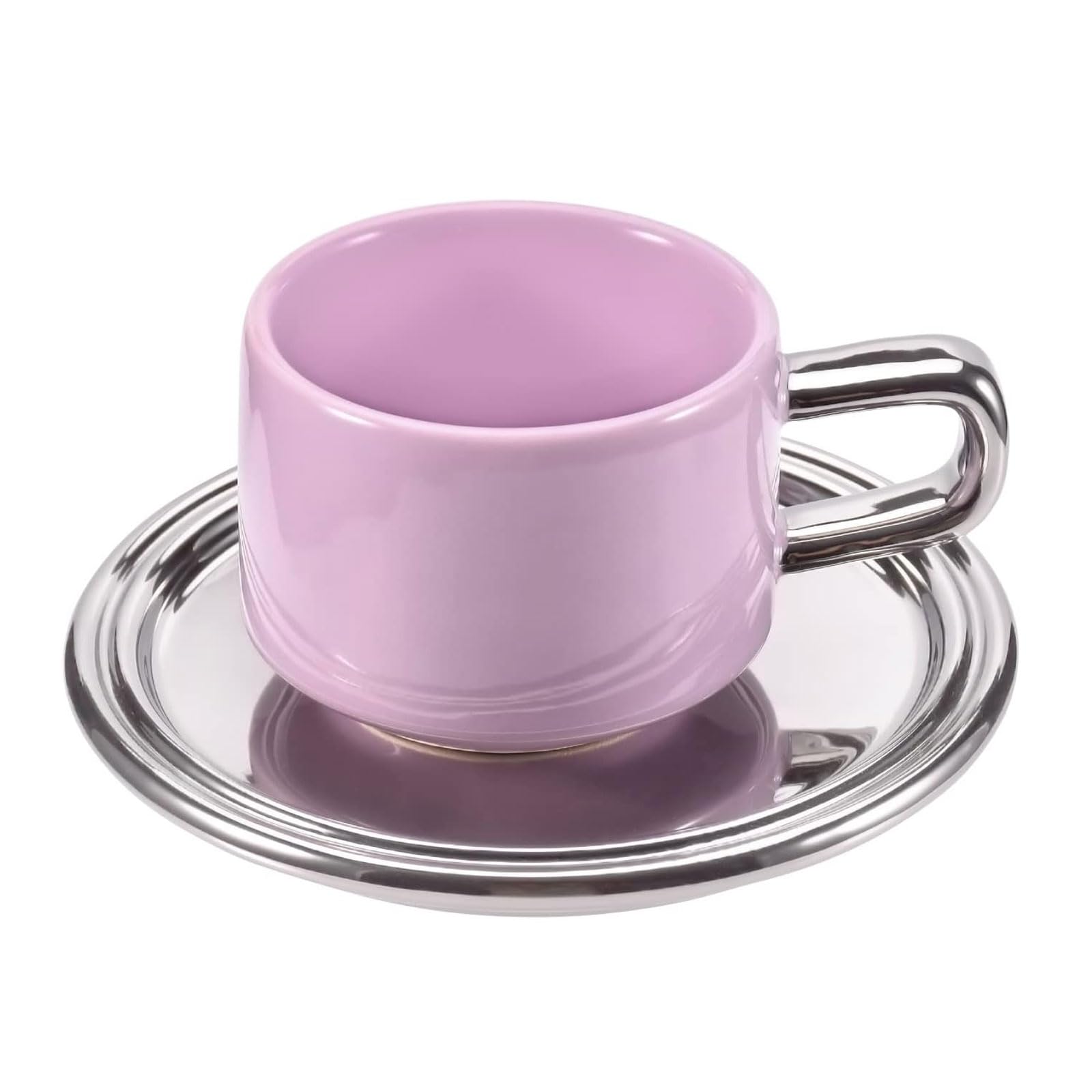 Ensemble tasses à latte en céramique avec poignée confortable