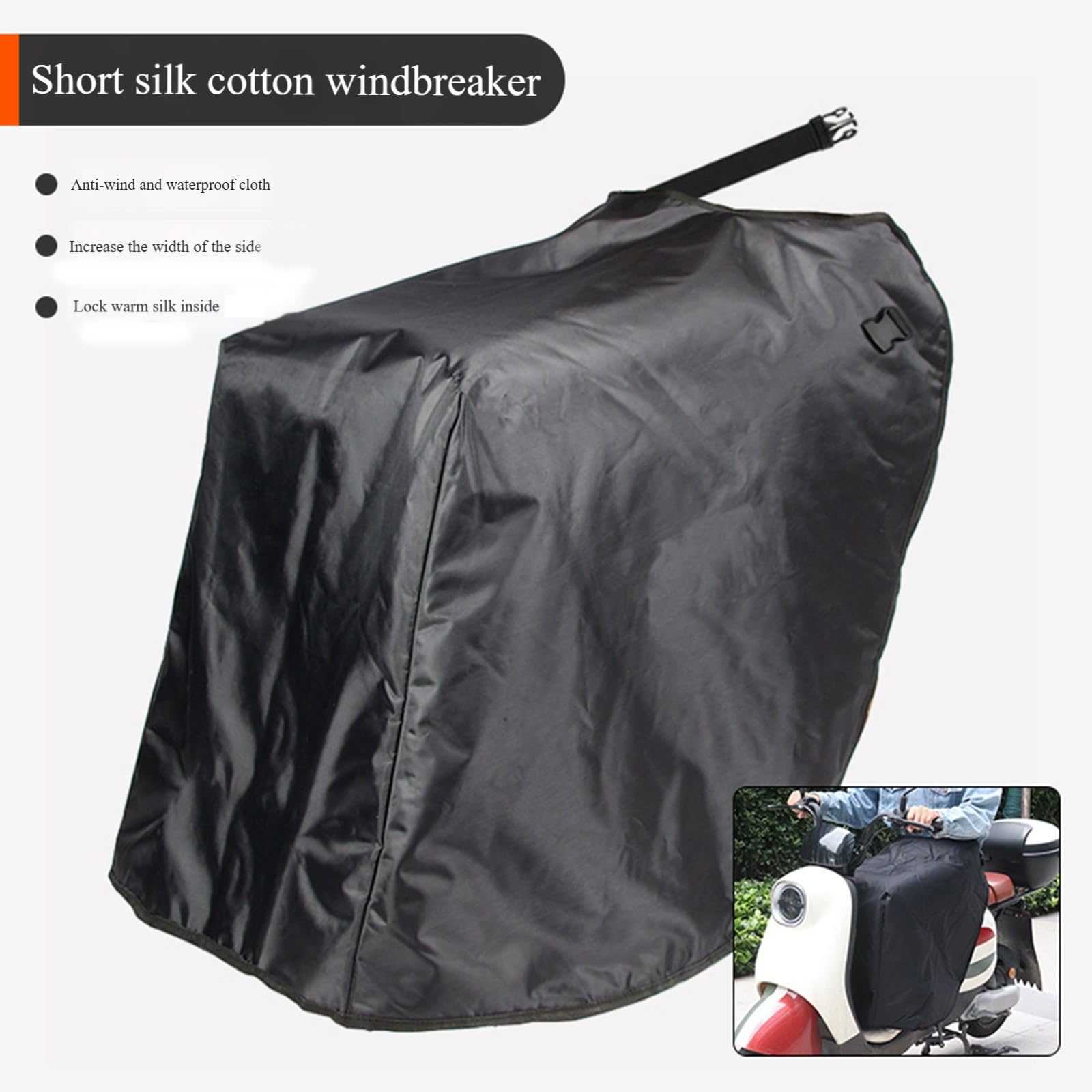 Couvre-jambes de scooter imperméable - Couvre-genoux - Coupe-vent - Pour l'hiver - Pour pluie froide