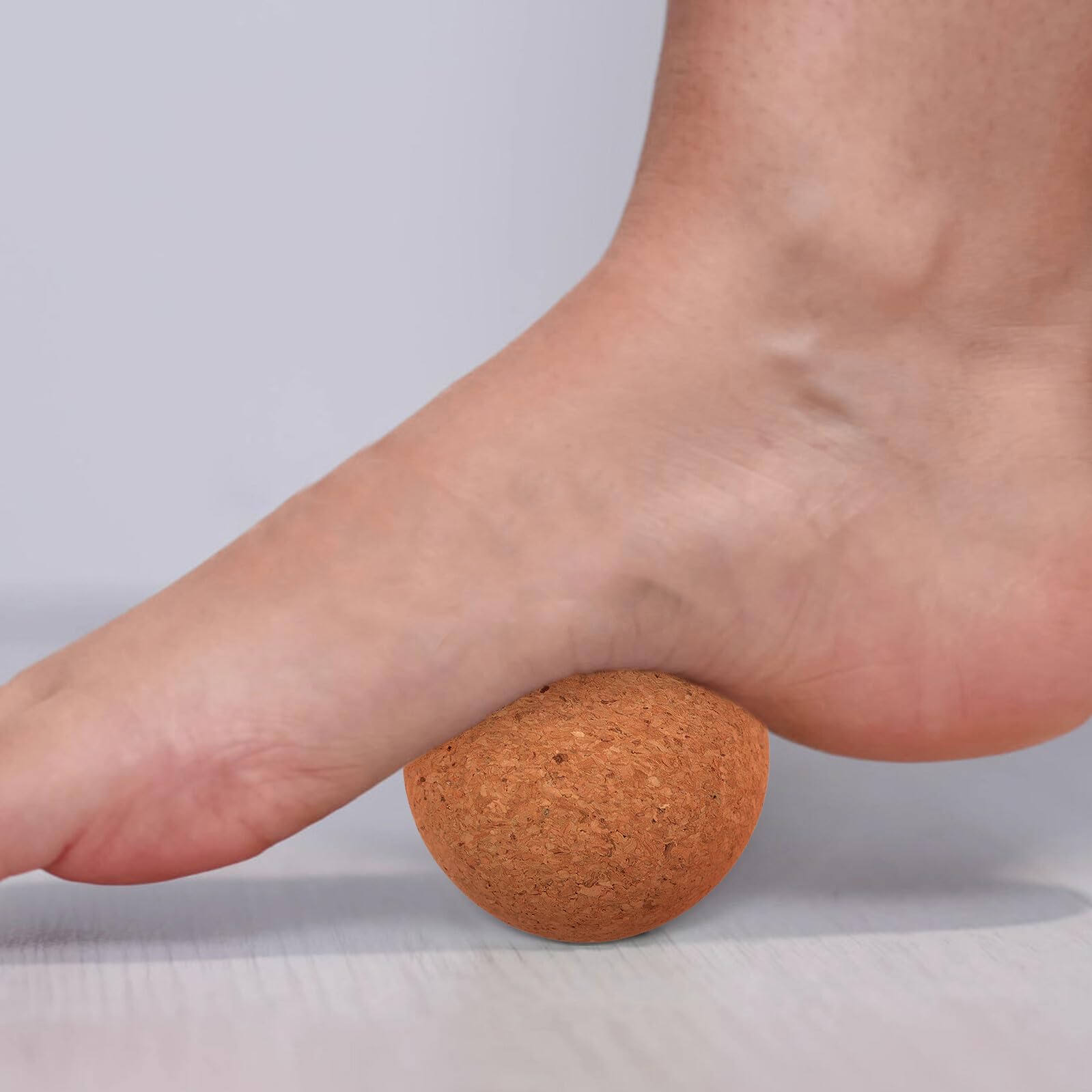 COLLBATH 3 Stück Teiliges Kork Massagebälle für Muskelentspannung Tragbare Faszien-yoga-bälle für Tiefengewebsmassage Flexibilitätsförderung und Gezielte Schmerztherapie für Reise Büro und