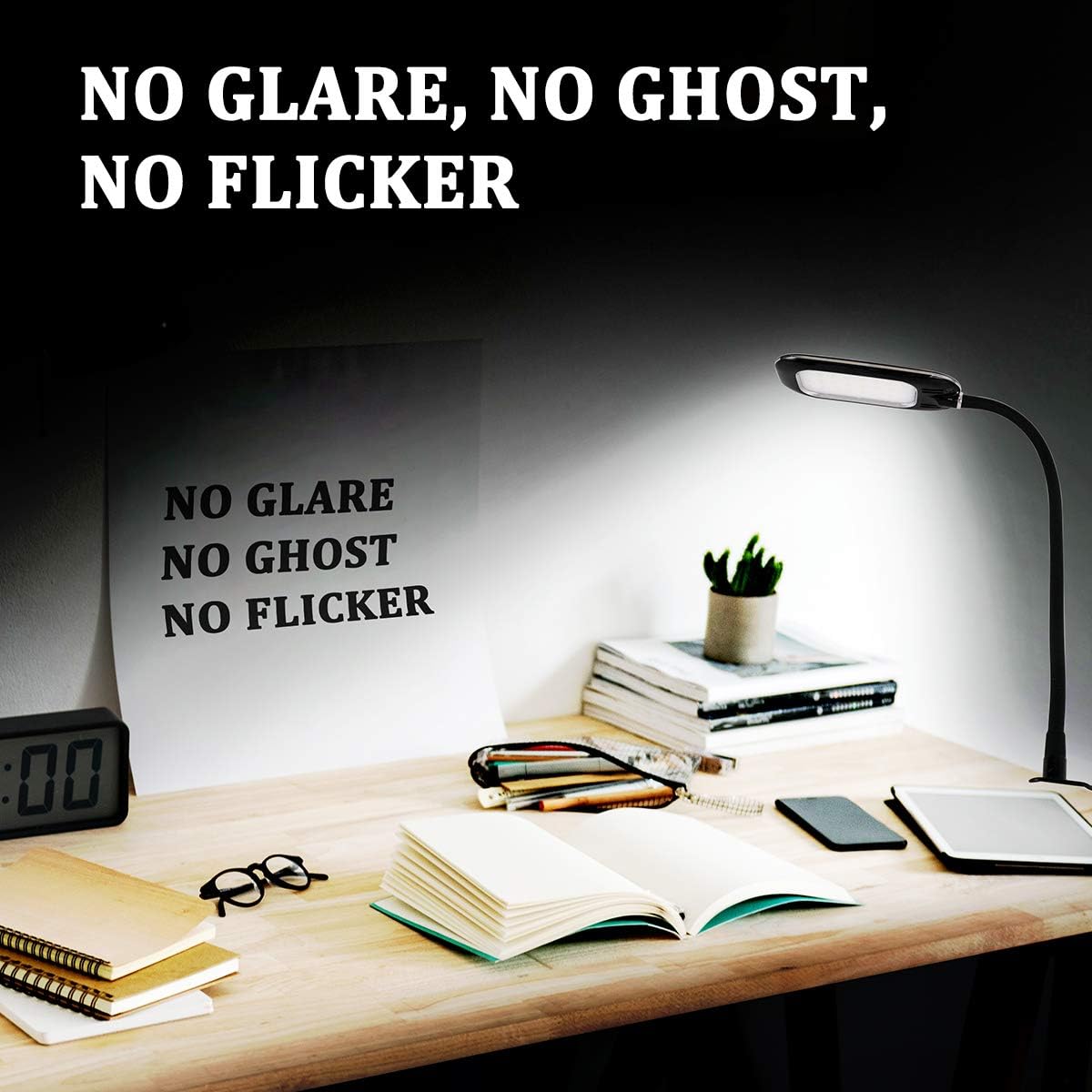 Clamp Desk Lamp on Reading Lights LED USB Book Clamp Light with 3 Color Modes, 10 Brightness Dimmer, Eye Protection Kids Desk Lamp, 360 ° Flexible Gooseneck Bed Night Light 908