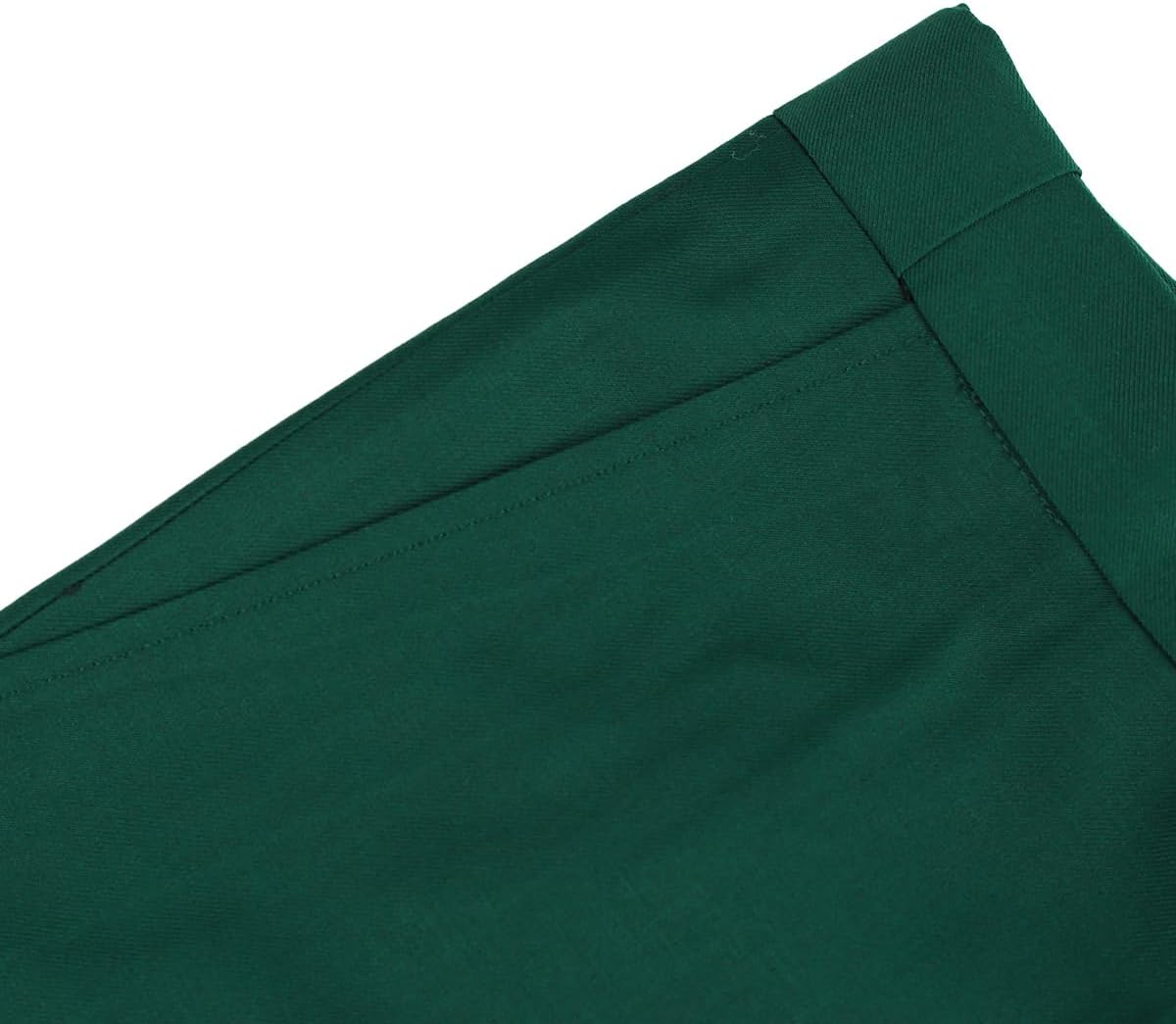 Mens Classic Slim Fit Fit Stretch Flat Front Slacks Dress Pants - Image 6