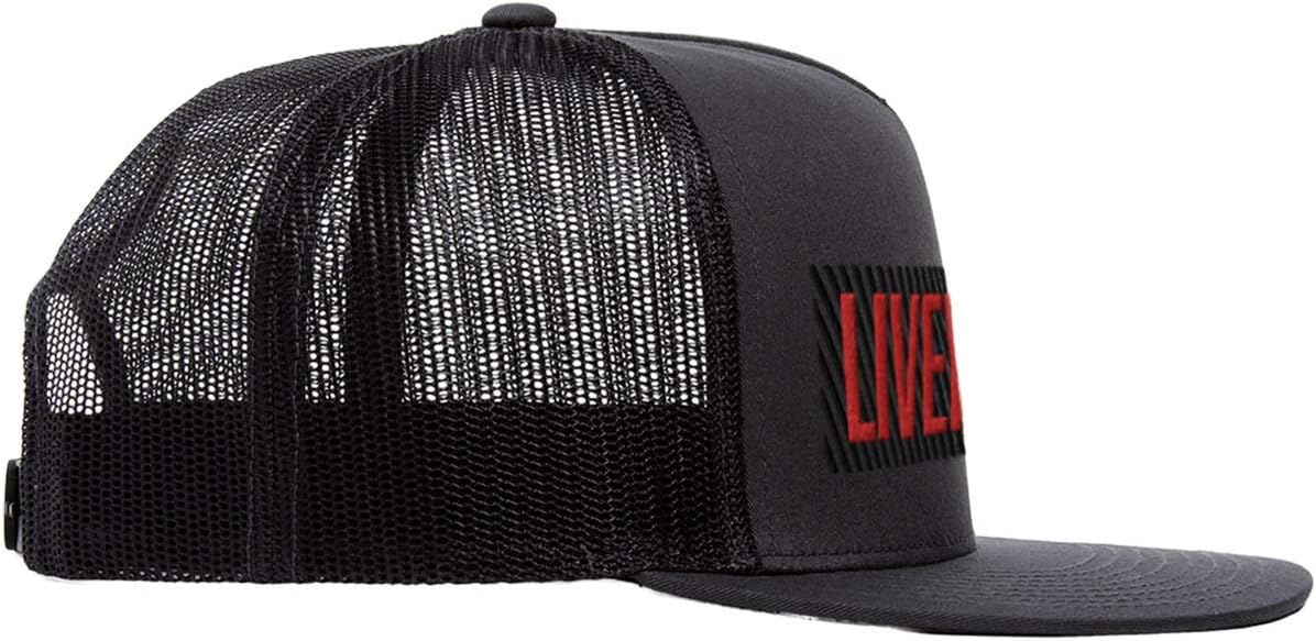 Liverpool Red on Black Grill Soccer Trucker Hat
