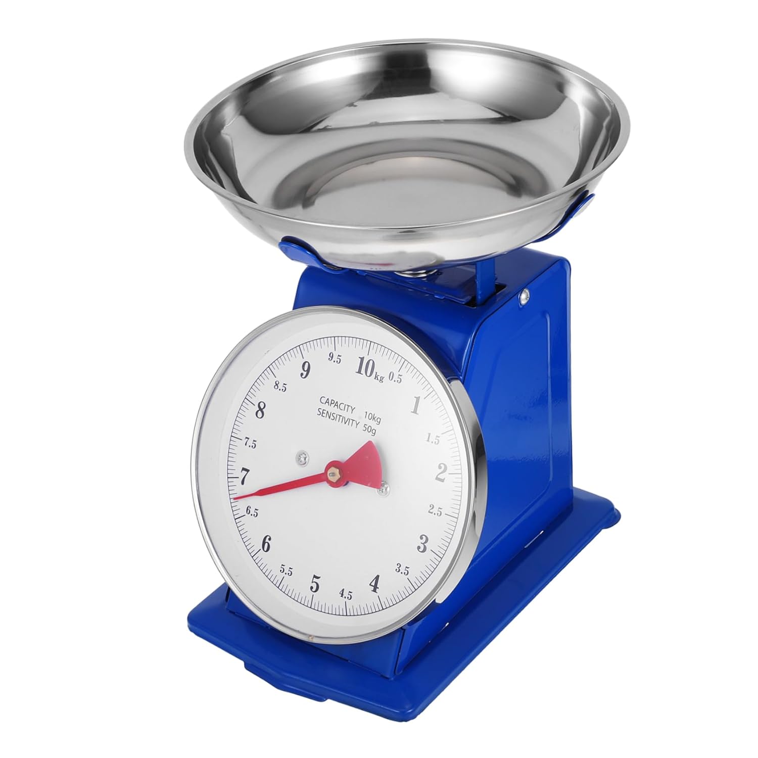 Retro Mechanical Kitchen Scale Capacity Analog Weighing Scale with Detachable Tray Dial for Baking Meal Prep Fruits Vegetables and Beans