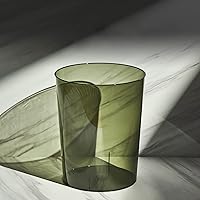 Vista 1 de Anyoifax - Basurero pequeño de plástico, contenedor de basura de 1.5 galones, redondo, contenedor de basura para baño, dormitorio, cocina