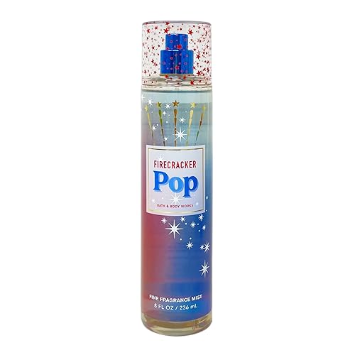 Miniatura 2 de Bath & Body Works Firecracker Pop - Paquete de 3 piezas, fragancia en niebla, crema corporal, gel de ducha, con jabón en barra de avena natural,