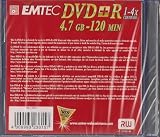 Emtec 5-pak DVD+R 4,7 GB 120 min 1-4 x smukłe etui w kolorze tęczy