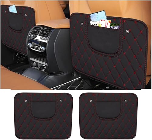 Miniatura 7 de zipelo 2 alfombrillas protectoras de PVC para asiento trasero de automóvil, con bolsa de almacenamiento, cubierta de almohadilla de asiento para