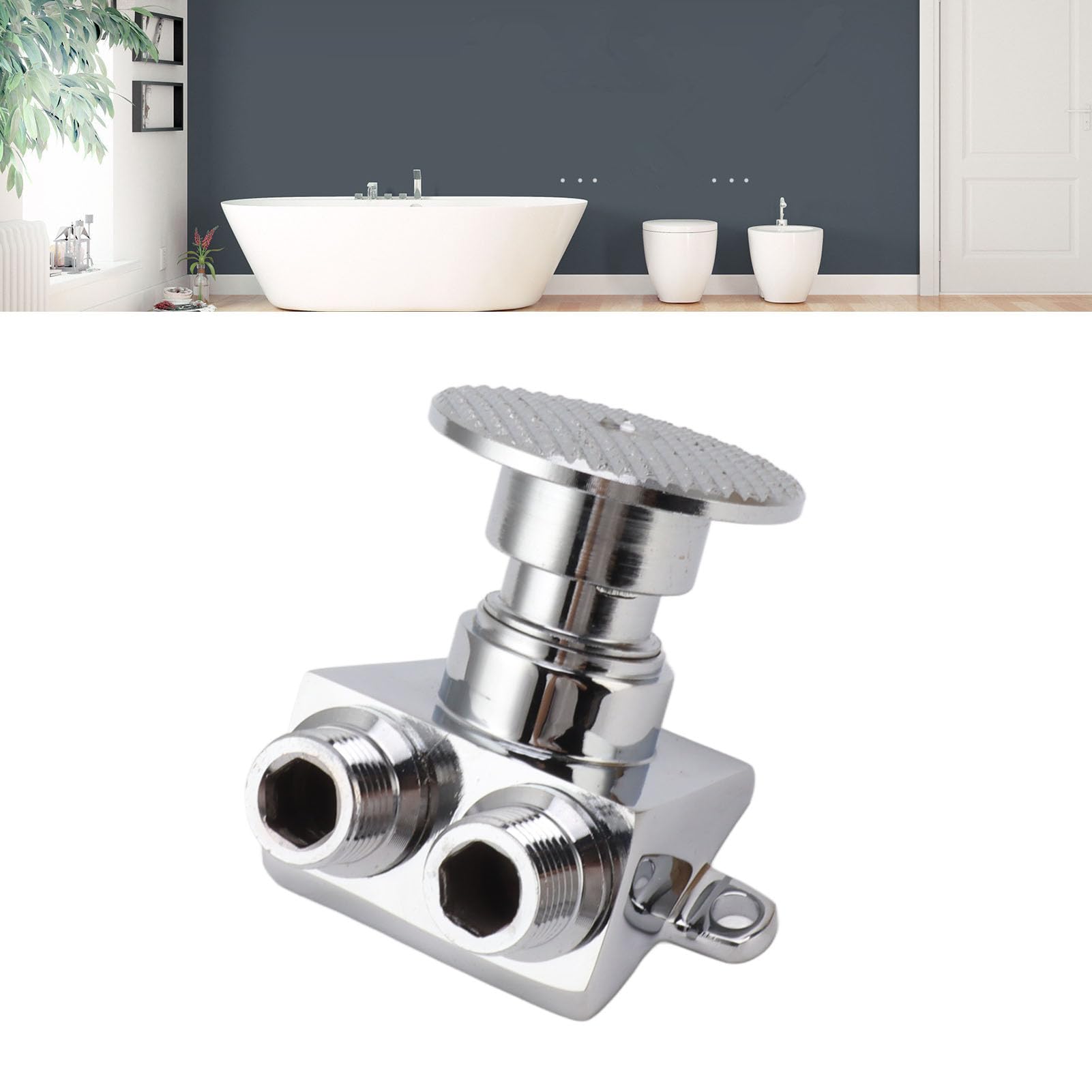 Valvola A Pedale Senza In Rame Per Lavello - Controllo Flusso Acqua Senza Mani, Installazione Facile, Per Cucina, Bagno, Ospedale E Laboratorio