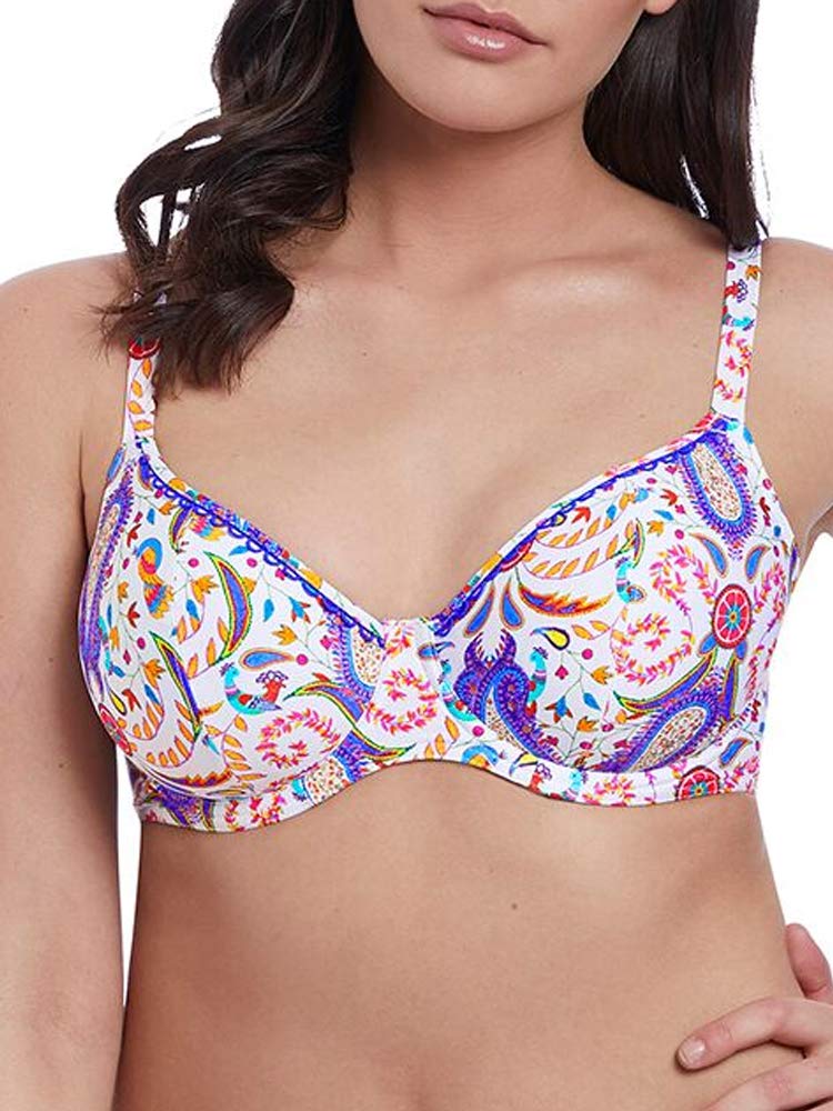 Freya Indio Plunge Bikini Top haut maillot de bain armatures bonnets profonds - 5