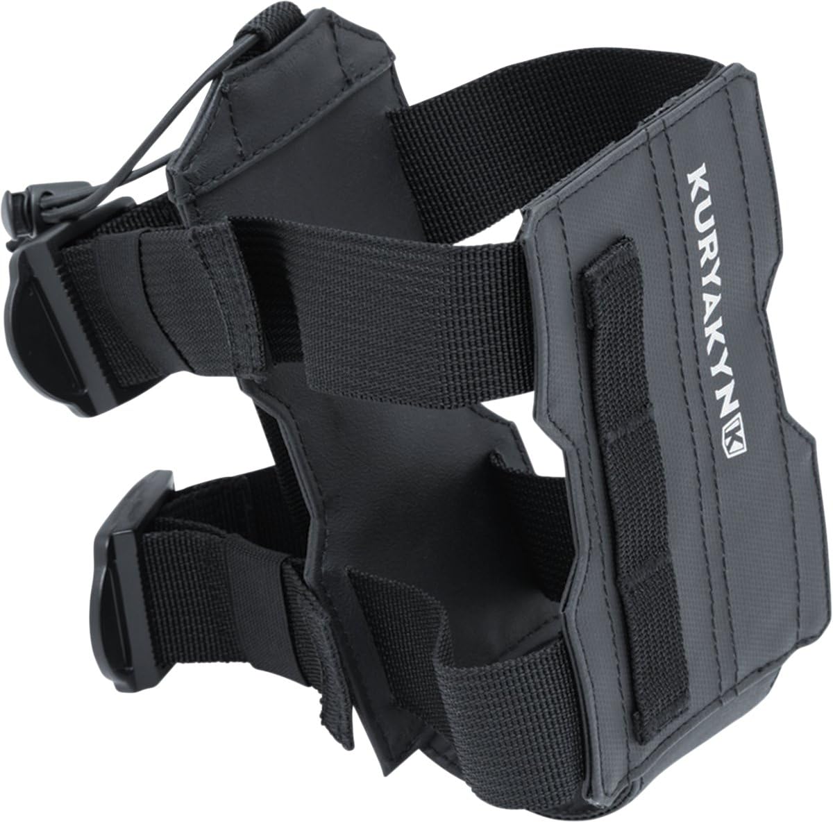 Kuryakyn 6612 The Clinger Bottle Holder: Universal Fit to Tube or Molle up to 3-1/2" bottle diameter, Non-slip Texture, Black