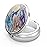 Pill Box 3 Compartment Medicine Pill Case Portable for Pocket or Purse Pill Boxes Decorative Metal Medicine Vitamin Organizer Unique Gift(Abstract Marble)