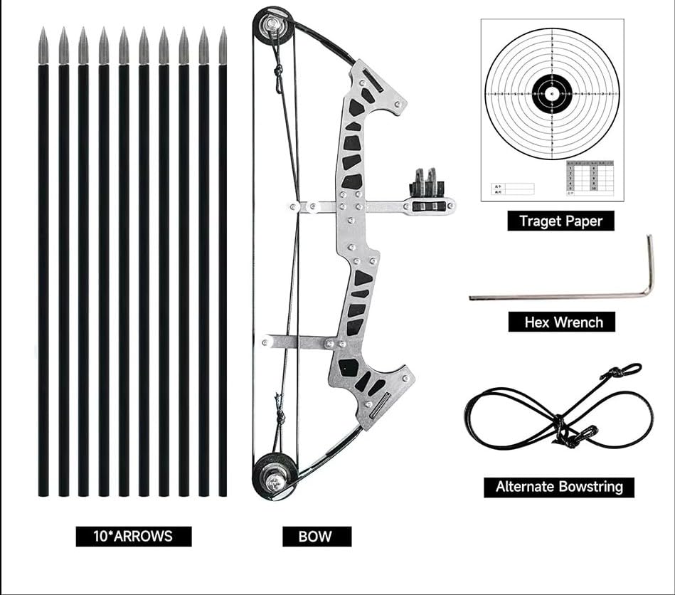 Nema Mini Stainless Steel Compound Bow - Black 2
