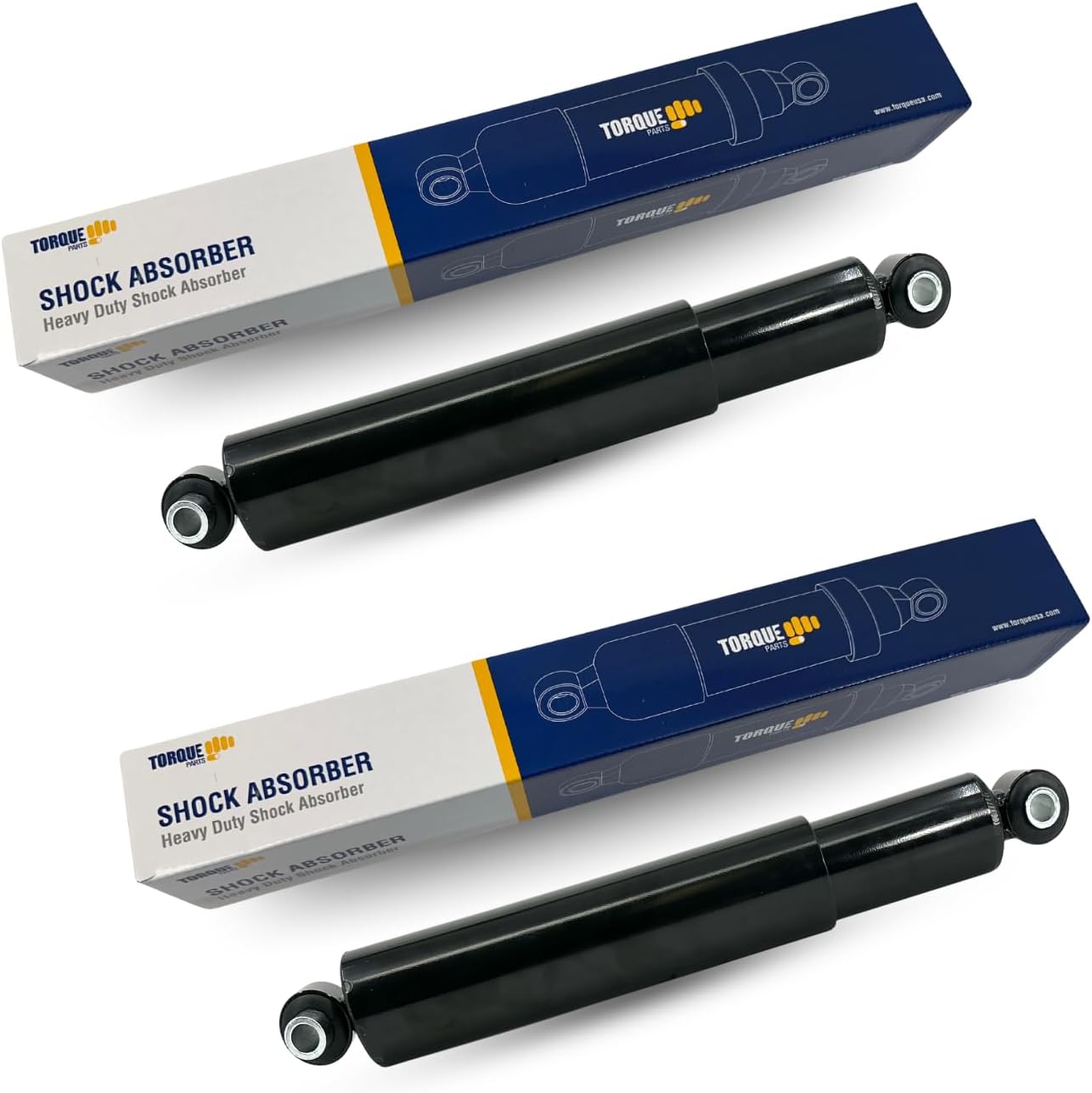 2 PCS TORQUE Heavy Duty Shock Absorber for Kenworth C500, T2000, T400, T600A, T660, T680, T700, T800, T880, W900, W990 | Peterbilt 357–389, 567, 579, 587 Replacement For Gabriel 85067 (2 x TR85067)