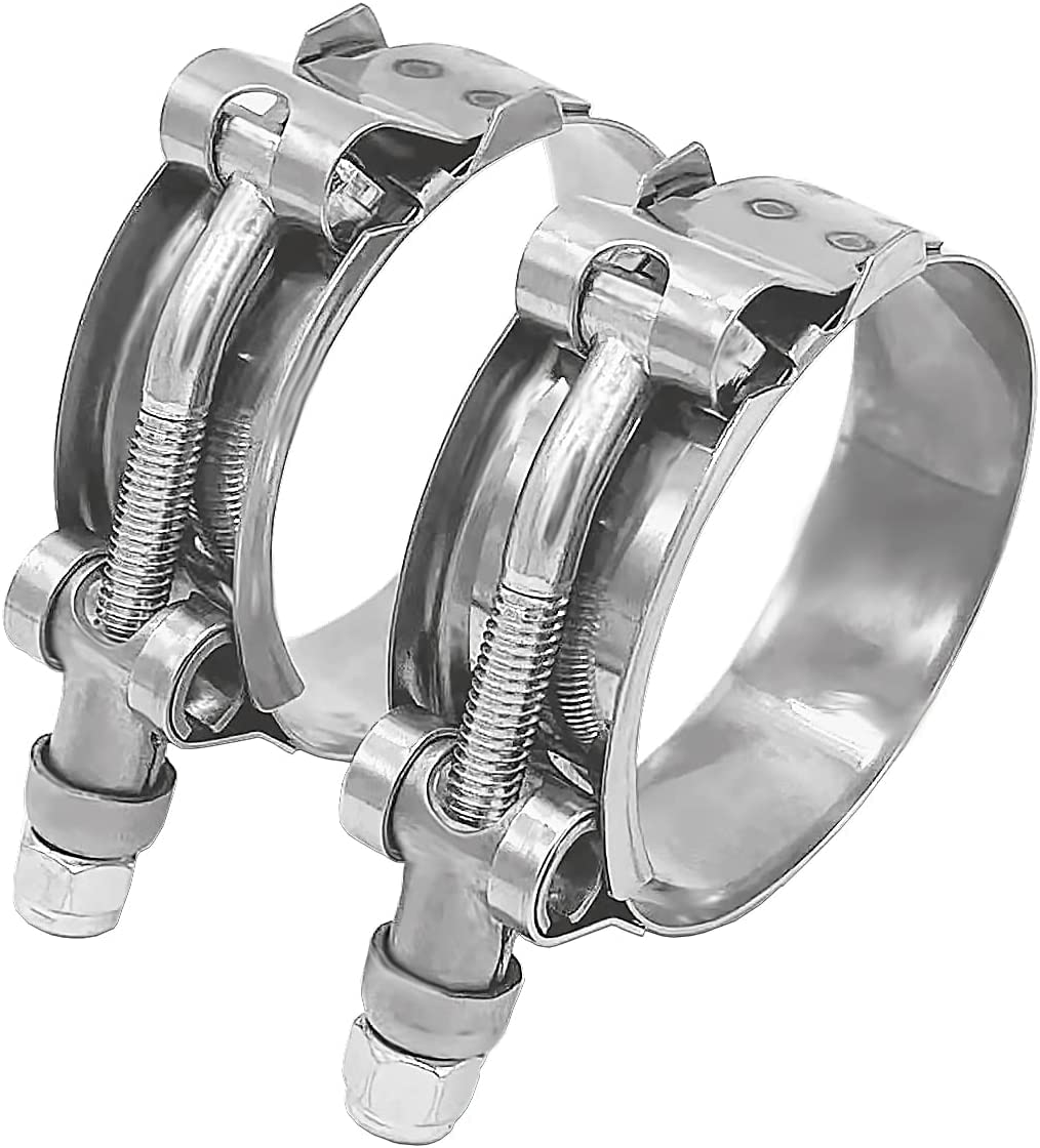 Litoexpe T-Bolzen-Schlauchschellen 4 Stück – Edelstahl, Arbeitsbereich 51–59 Mm, Für 2,5 Cm Schlauch, Robust & Korrosionsbeständig