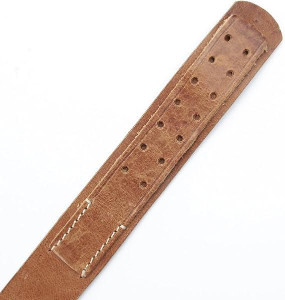 German WWII Wehrmacht Black Leather Equipment Belt- Size 40-44 (101-112cm)