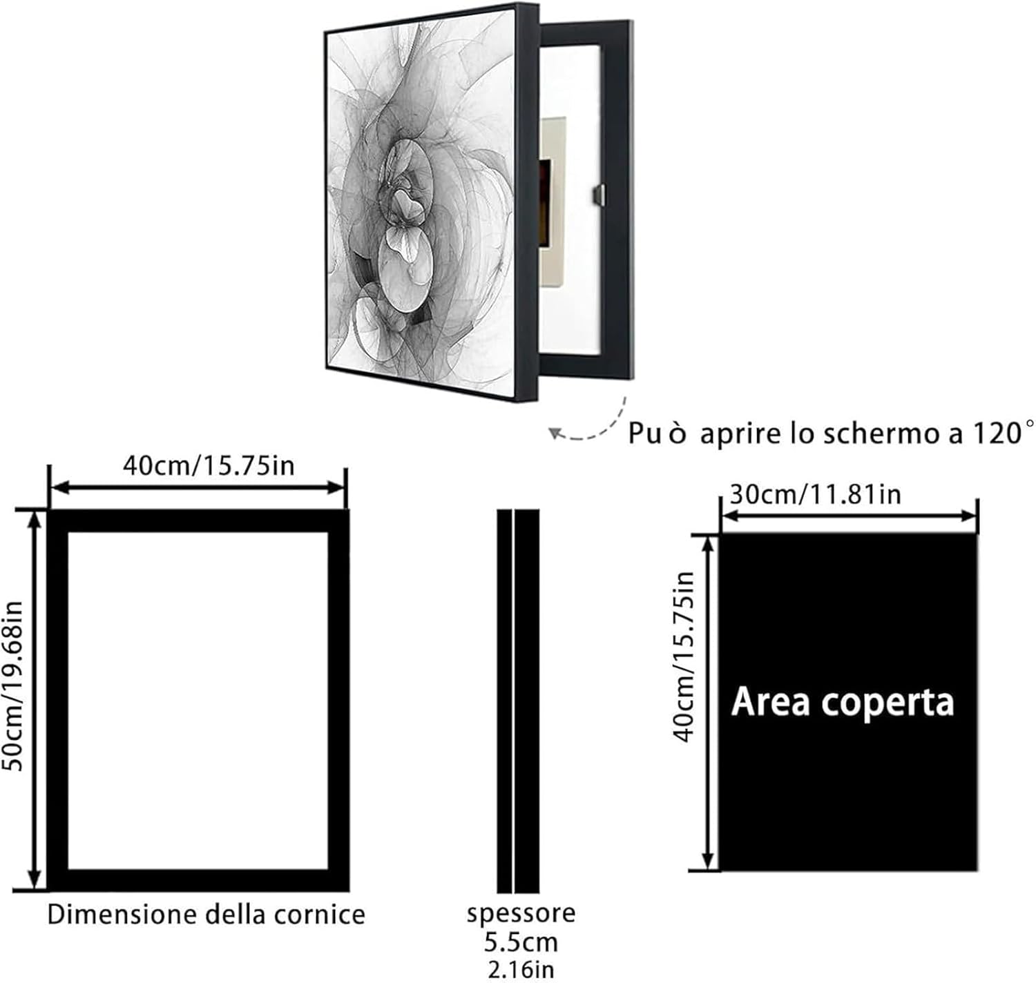 Electrical Panel Decoration Picture, Electric Meter Cover Decorative Painting, Restaurant Electric Distribution Box Decorative Box Switch Paint Hide Paintings(C,40 * 50CM)