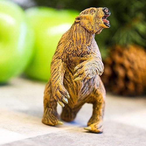 Miniatura 2 de Safari Ltd. Figura de Megatherium (perezoso gigante), figura detallada de plástico de 4.5 pulgadas, divertido juguete educativo para niños, niñas y