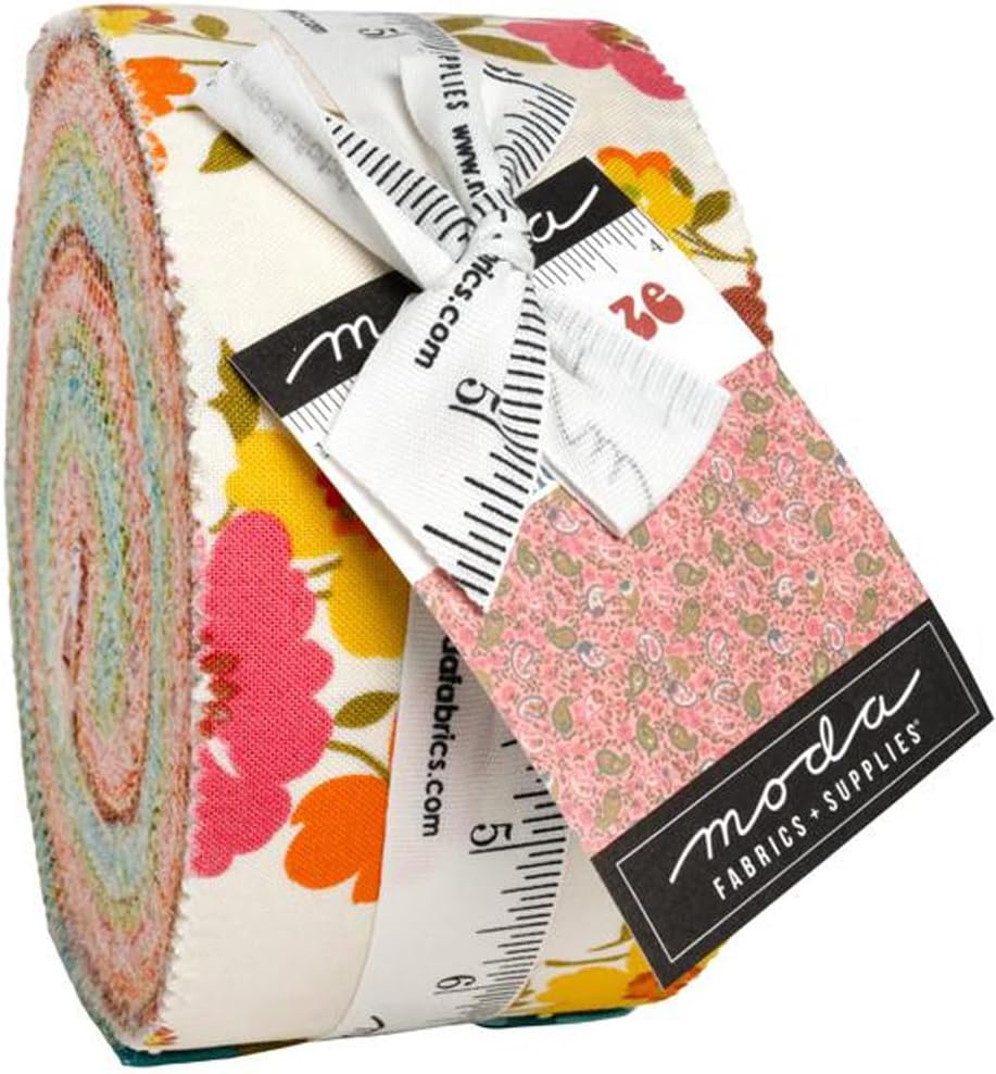 Chloe's Closet Happy Daze Jelly Roll 40 2.5-inch Strips Moda Fabrics 33840JR