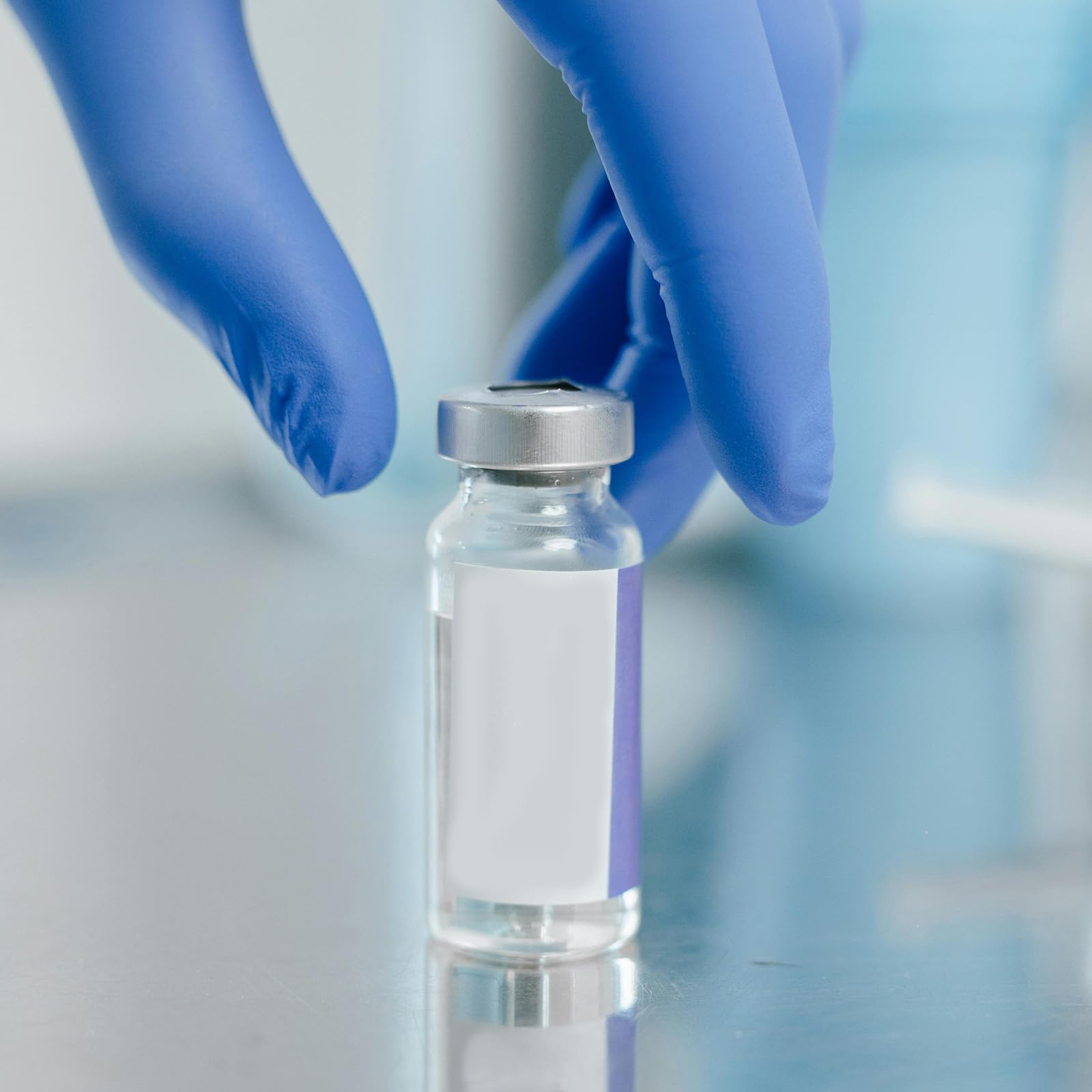 PATIKIL Frascos de Muestra de Espacio de Cabeza de 10 ml, 100 Piezas de Frascos de Vidrio de Borosilicato con Cierre de 20 mm Botellas de Fondo Plano para Laboratorio Científico
