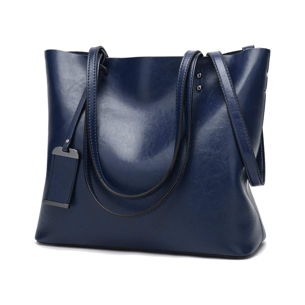Damen Shopper Tasche aus PU-Leder mit Schulterriemen