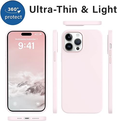 Miniatura 6 de AOTESIER Funda diseñada a prueba de golpes para iPhone 14 Pro Max, silicona de grado alimenticio, protección militar contra caídas, con forro