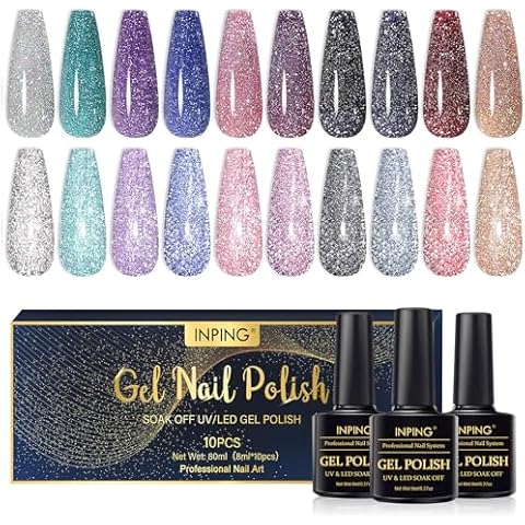 INPING Glitter Gel Nail Polish Set Cover