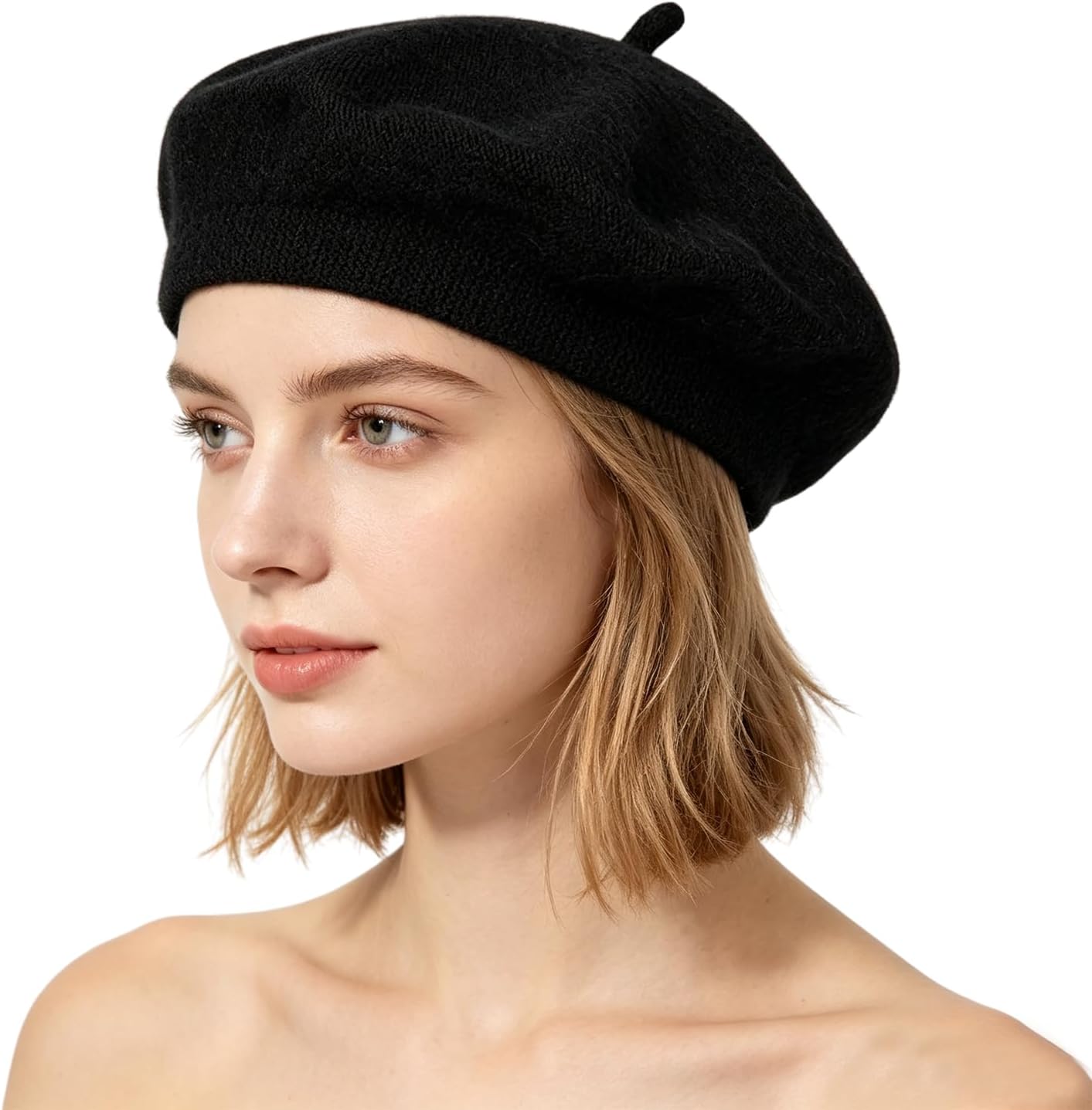 Adult Wool Beret - Unisex Soft Warm Vintage Artist Hat, French Style
