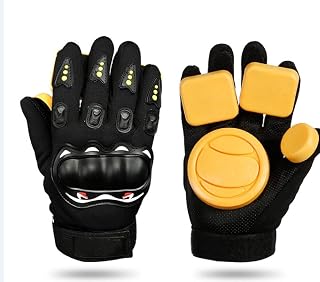 Longboard Gloves Downhill with Slider Pucks for Skateboard Freestyle Downhill Slide Drift Longboarding
