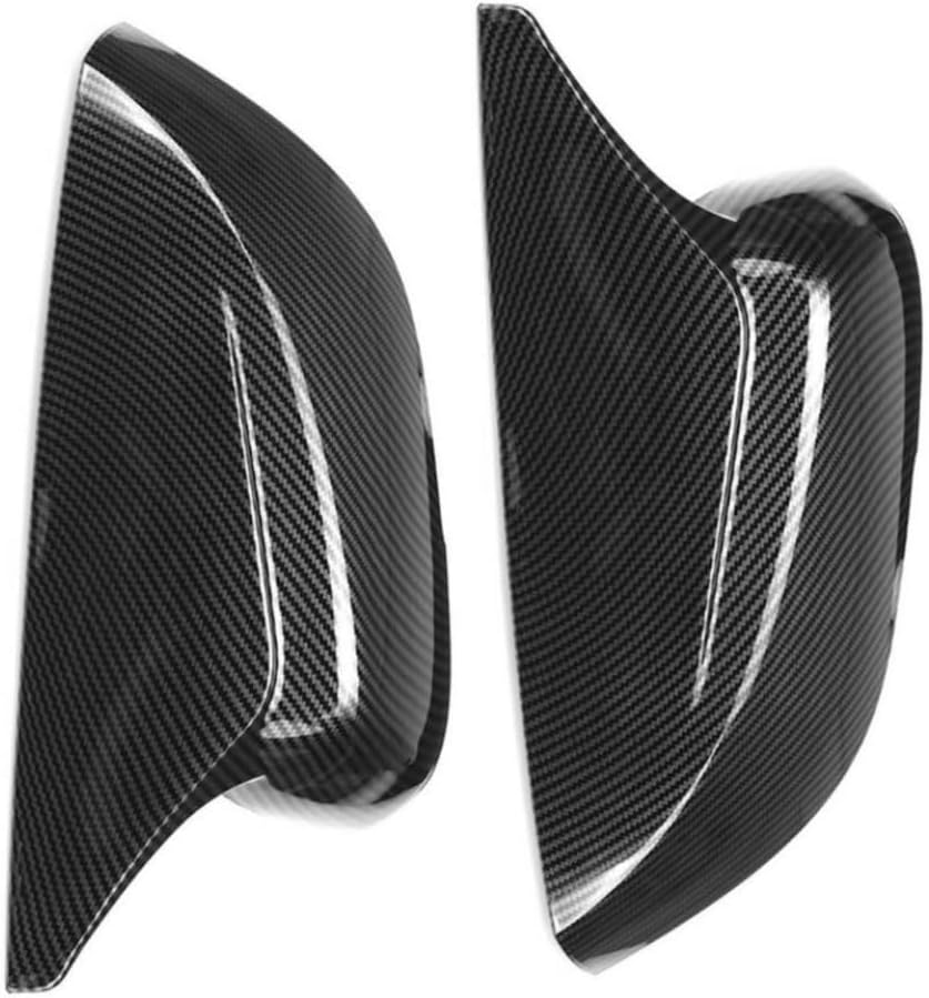 Carbon Fiber Color Rearview Mirror Cover Caps Side Door Mirror M Style Pair Compatible with Q50 Q60 Q70 QX30 2014 2021