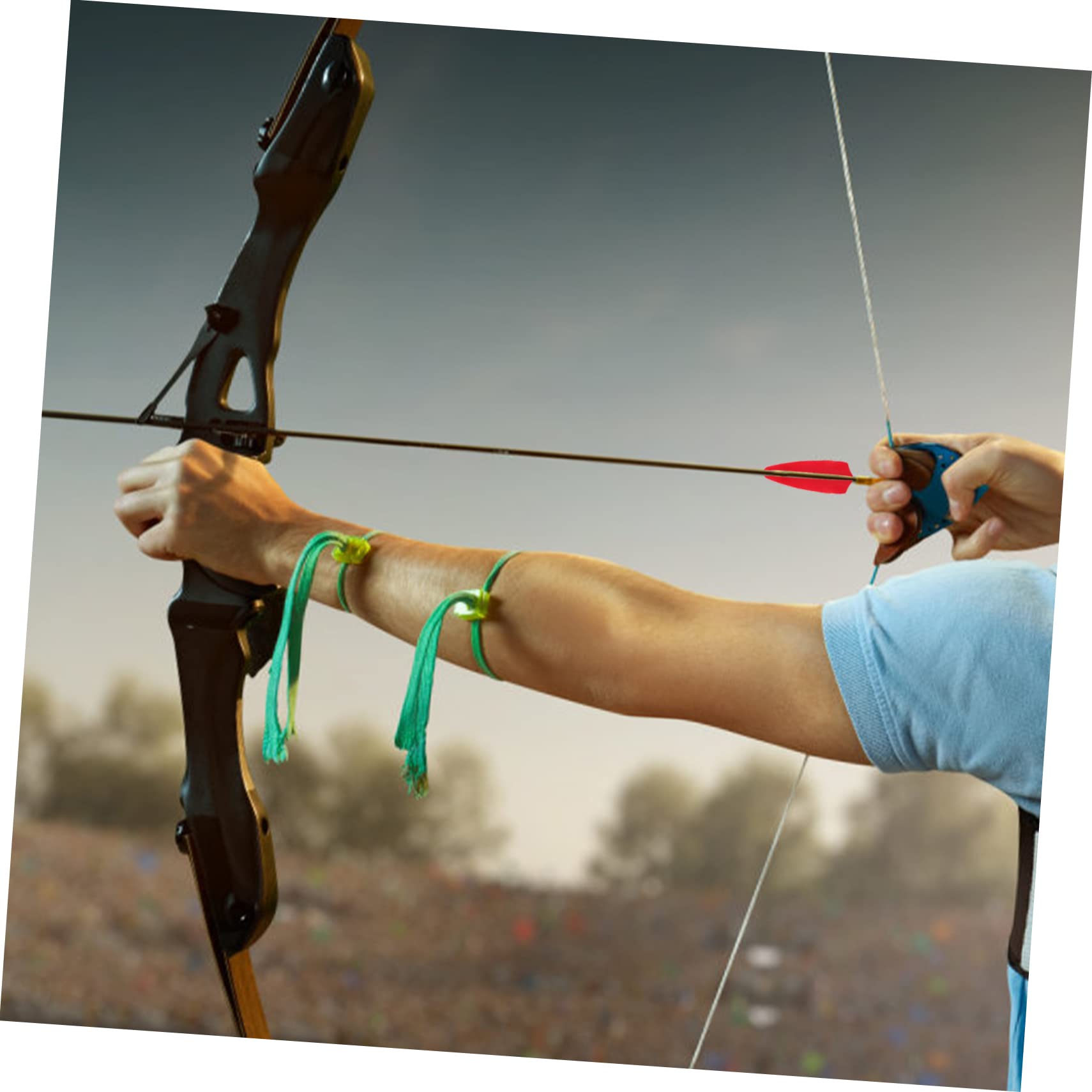 NULYLU 4 Inch Shield Shape Turkey Arrow 30pcs Real Turkey Arrows for Hunting Accessories