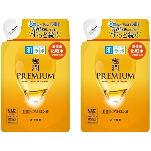 Hada Labo Hyaluronic Acid Gokujyun Premium Lotion Refill 5.74floz(170ml) Set Of 2 Renewal 2023