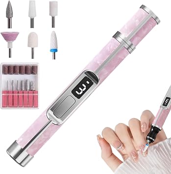 Electric Nail Drill Portable Digital Display Pedicure Tools