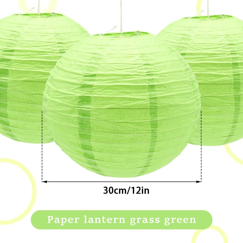 6Pcs Paper Lanterns Decorative Round Hanging Paper Lanterns