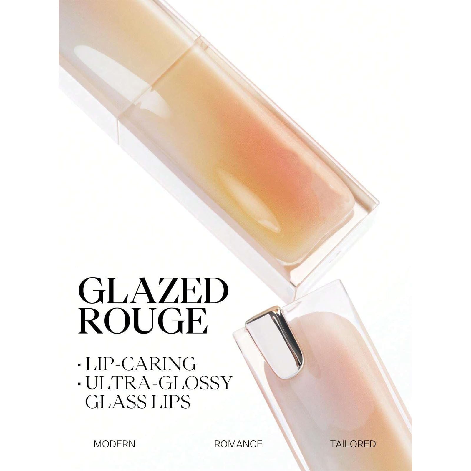 Amazon.com : Crystal Jelly Mirror Lipstick, Glazed Rouge