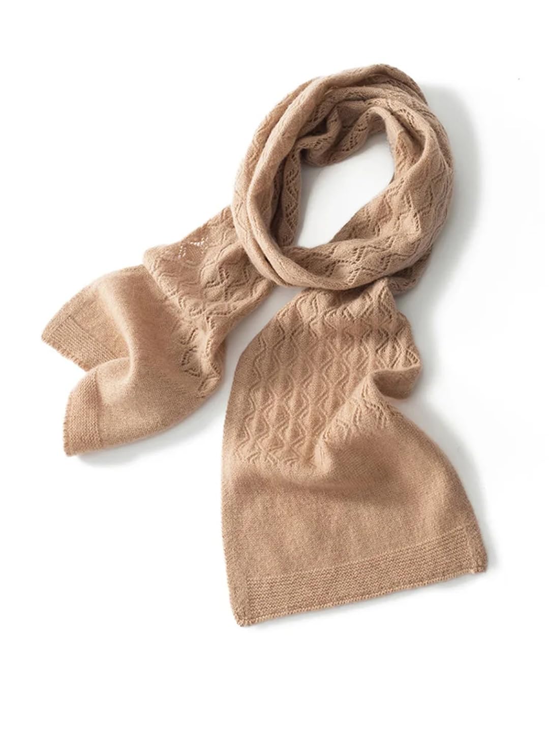 Bufandas de cachemira de invierno para mujer, diseño jacquard de color sólido, bufanda de cuello cálido