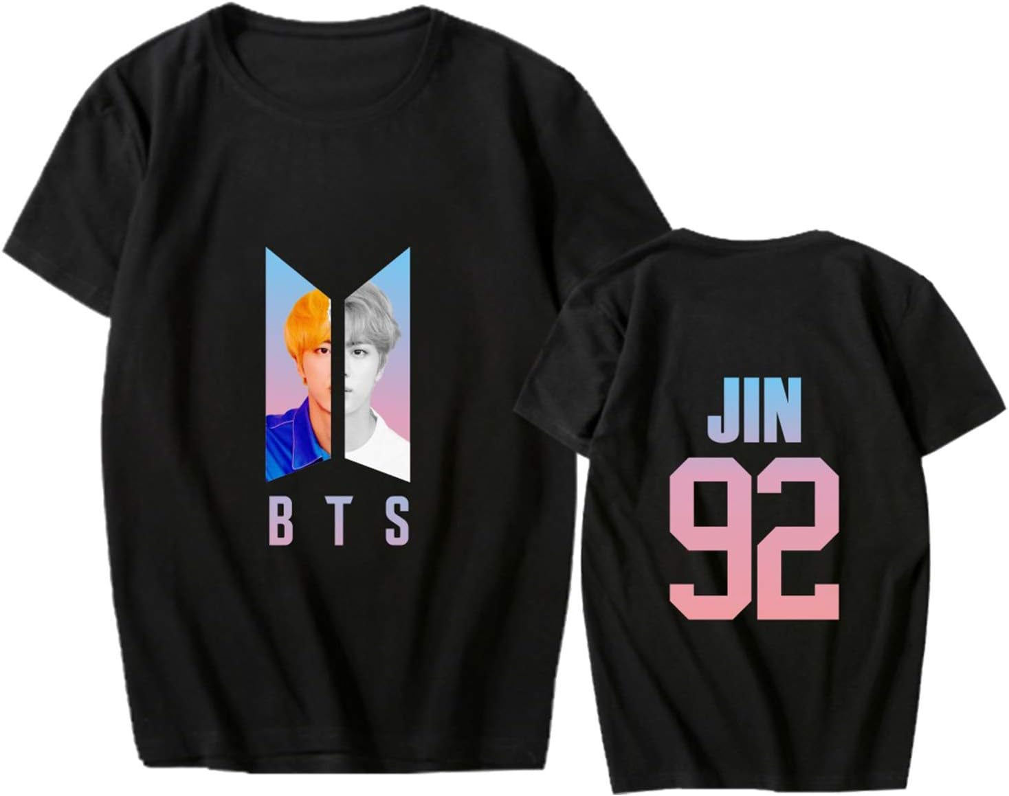 Xllife Kpop Bangtan Boys Love Yourself T-Shirt -Black Jin XL