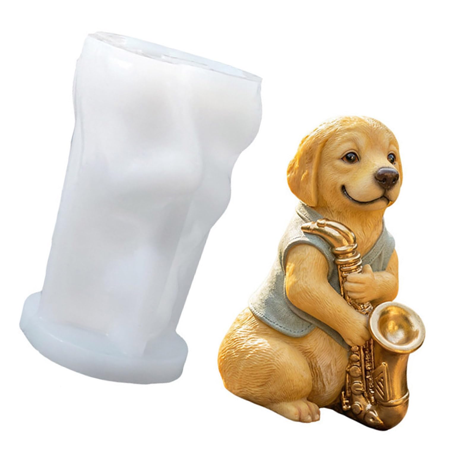 hogtnd Animal Candle Mould Food Grade Resin Bear Rabbit Shape for Safe Candle Making
