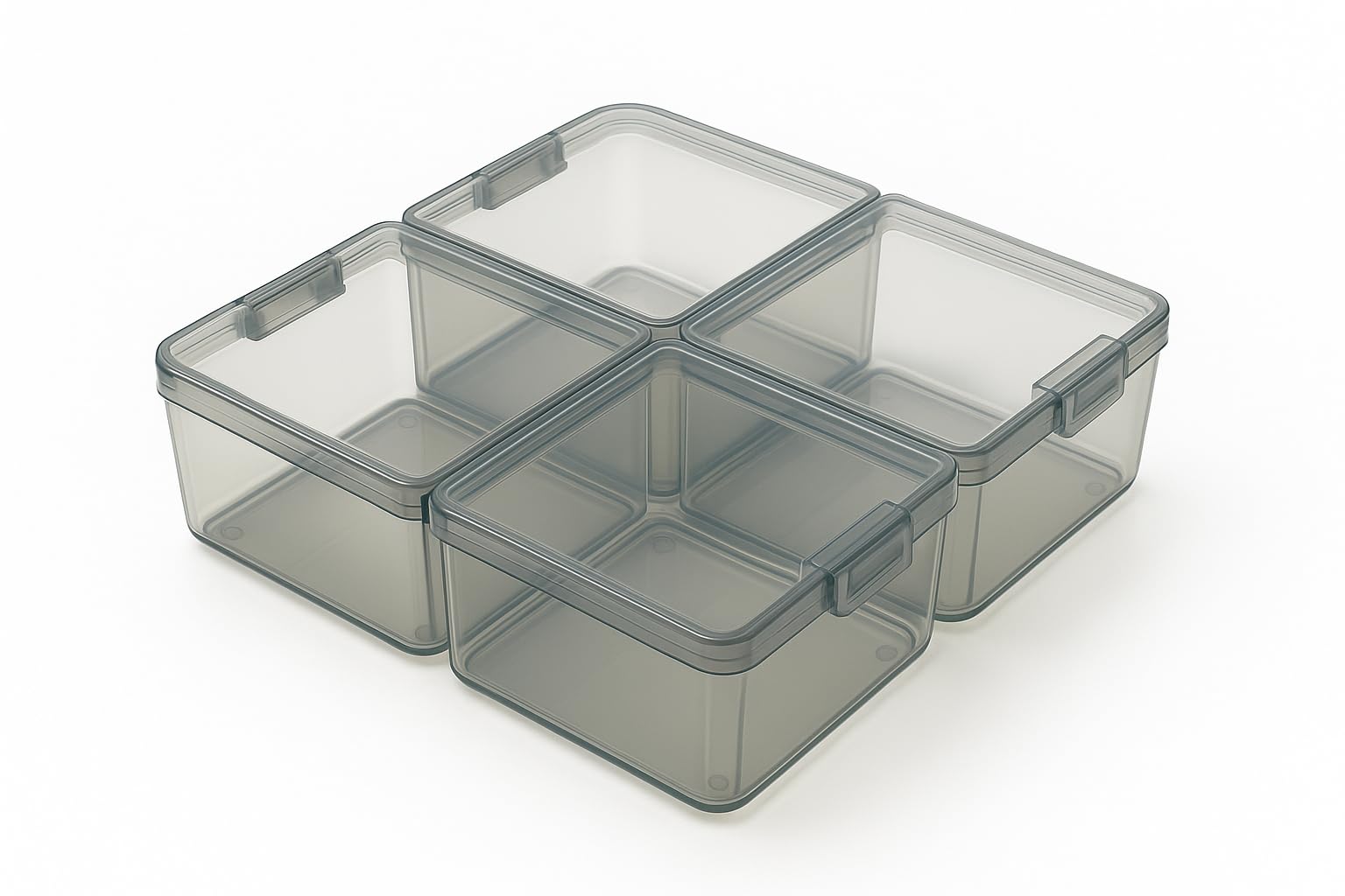 4 in 1 Transparent Multipurpose Plastic Container for Haldi Kumkum Long 200ml Each Unbreakable | Pooja & Home jewellery,Medicine,Spices, ornaments and kitchen, Pooja items Material etc.-image-45