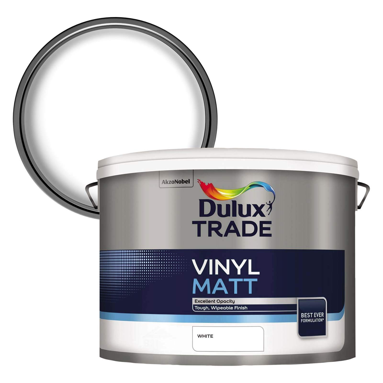 Dulux Trade Vinyl Matt White-10 L